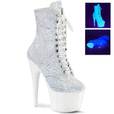7" Heel ADORE-1020LG Neon White
